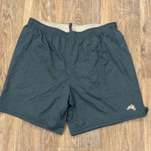 Men's Tracksmith Session Running Shorts 7" Size Large Brief Lined Blue